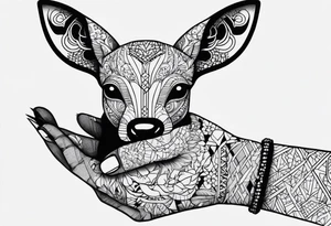 Canguro con guantes tattoo idea