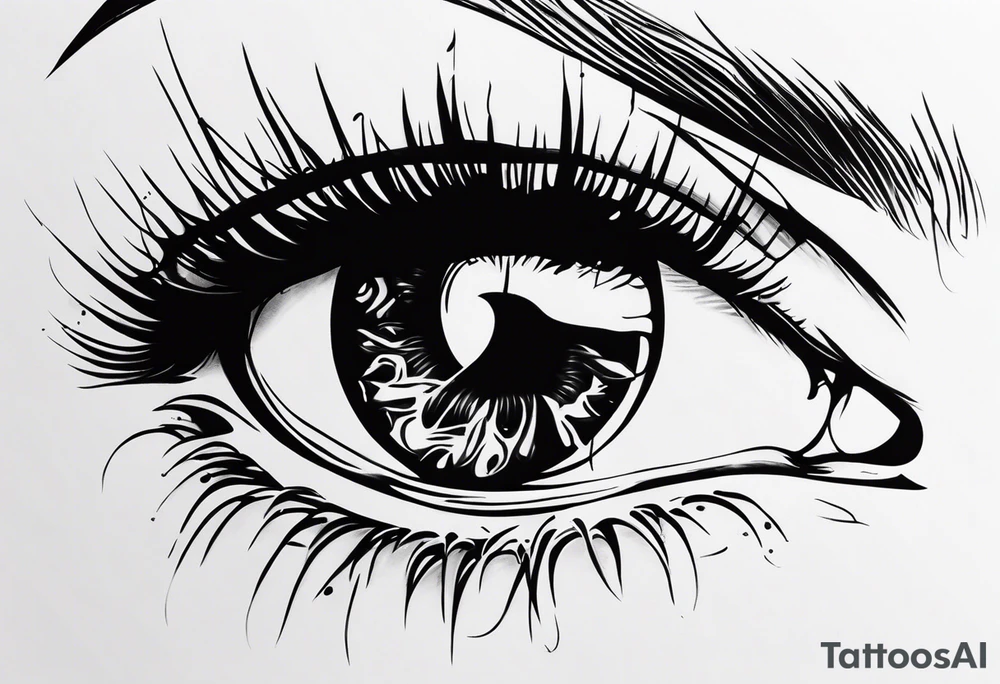 Tears ricocheting tattoo idea