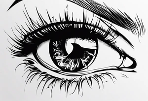 Tears ricocheting tattoo idea