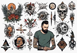 man getting a tattoo tattoo idea