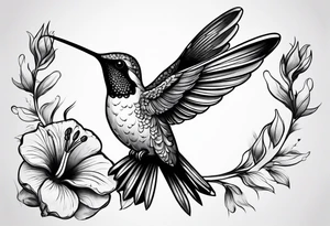 hummingbird tattoo idea
