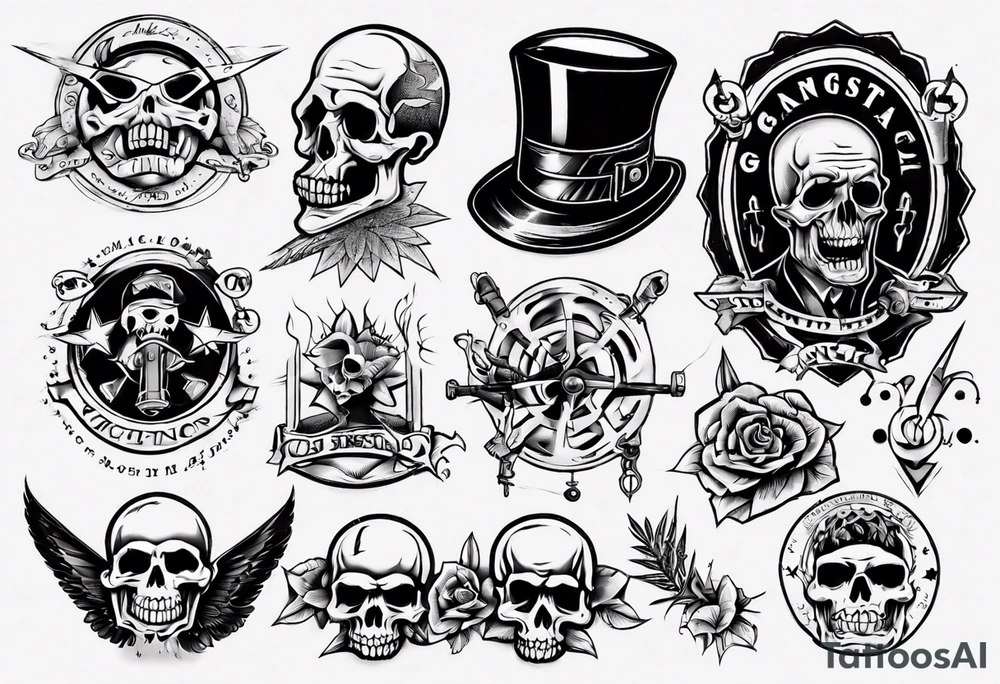 gangsta tattoo idea