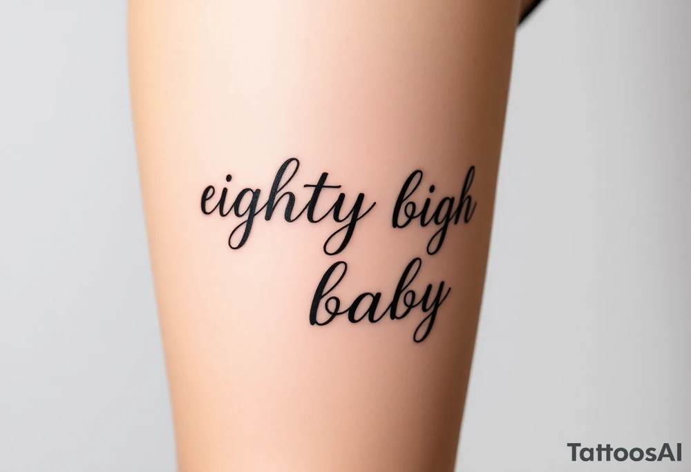 eighty eight baby tattoo idea
