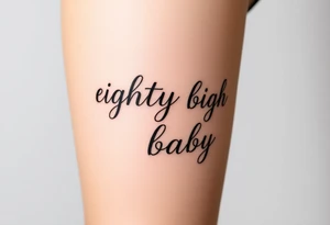 eighty eight baby tattoo idea
