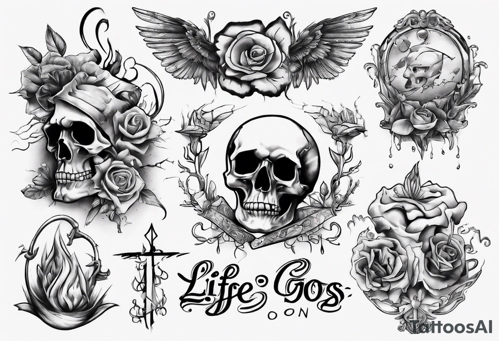 Life goes on tattoo idea