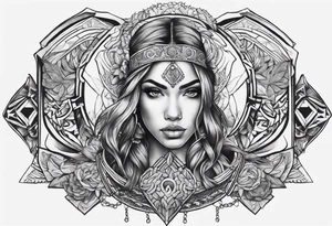 Represent strength and self awareness and discipline tattoo idea