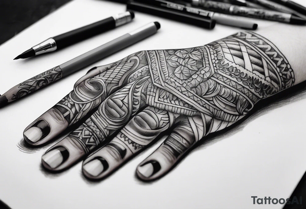 Fuck finger tattoo idea