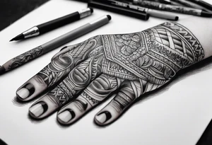 Fuck finger tattoo idea