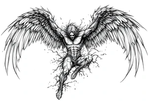 Fallen Angel tattoo tattoo idea