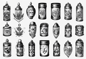 Shaker tins tattoo idea