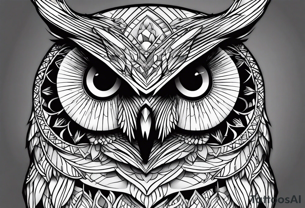 Owl shush tattoo idea