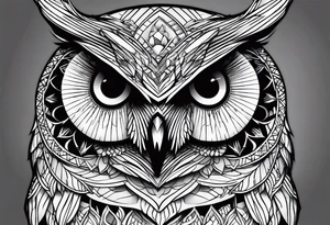 Owl shush tattoo idea