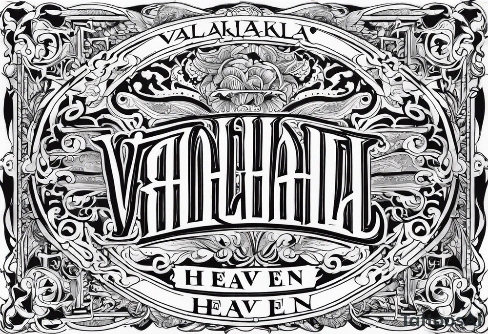 Valhalla heaven tattoo idea