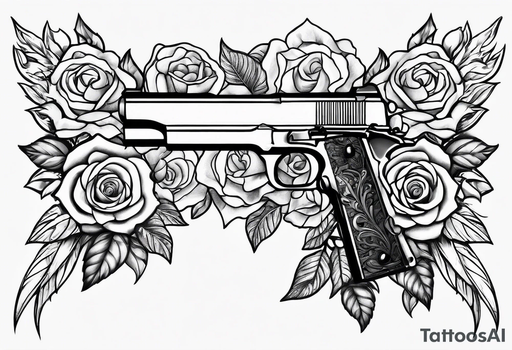 Guns and roses tattoo idea