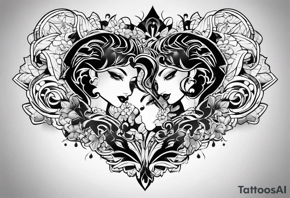 2 Puzzle pieces tattoo idea