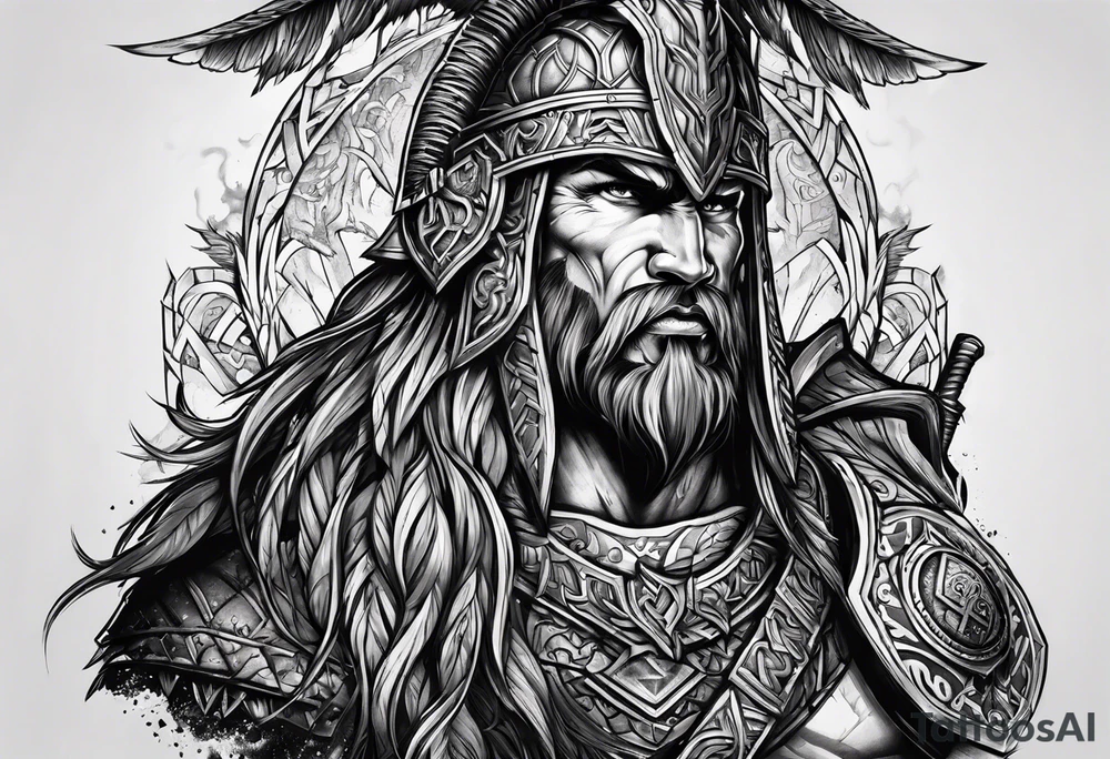 Valhalla berserker tattoo idea