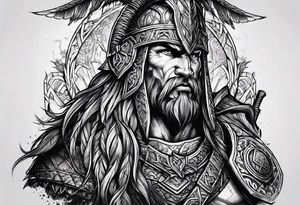 Valhalla berserker tattoo idea