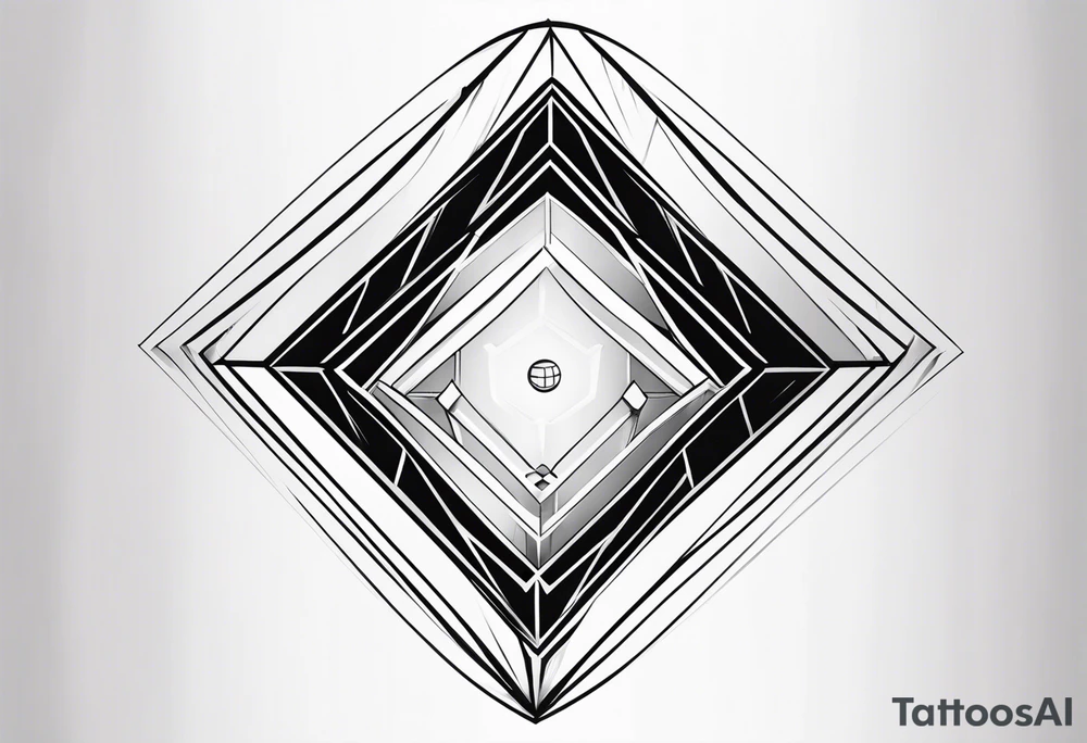 Baseball diamond tattoo idea
