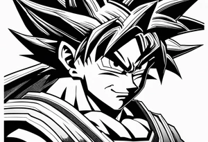 Son Goku tattoo idea