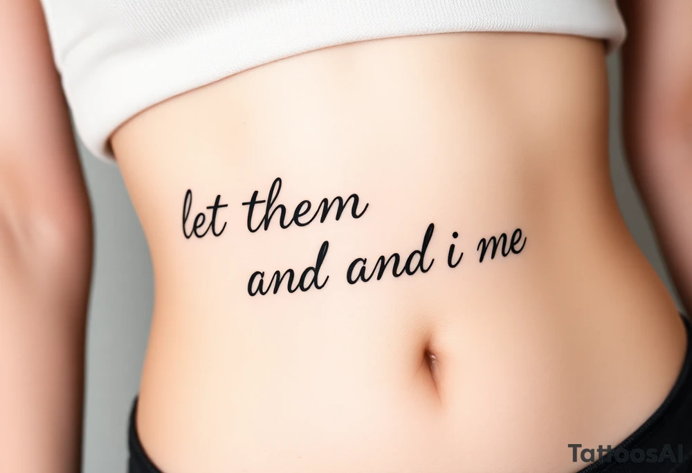 let them and let me tattoo idea