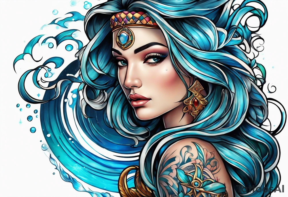 Aquarius tattoo idea