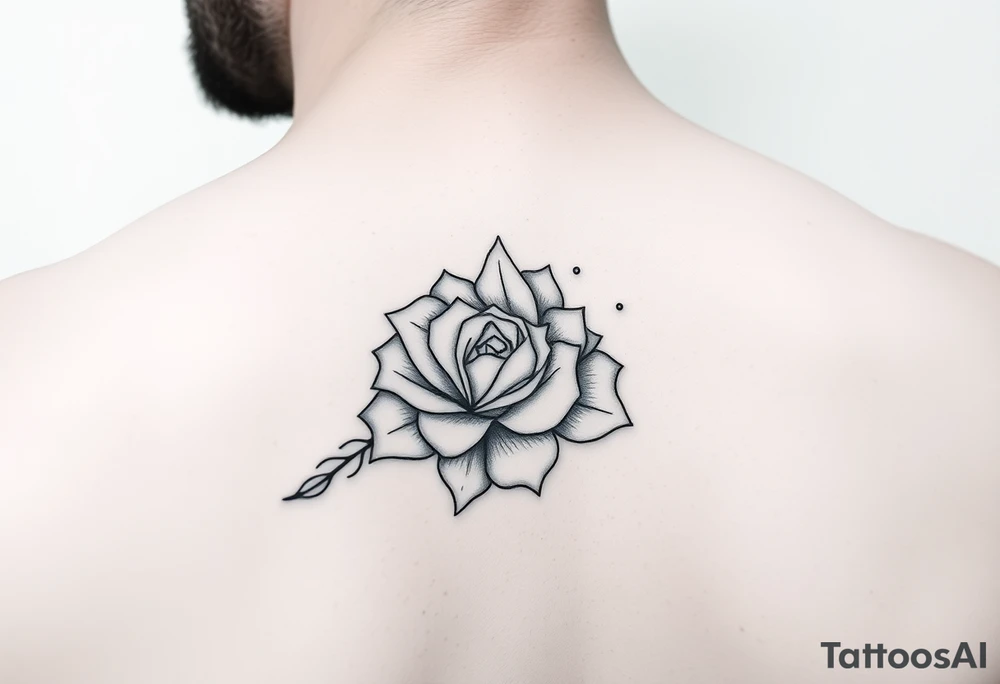 Simple minimalist feminine tattoo small line art on arm tattoo idea