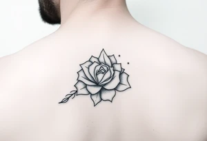 Simple minimalist feminine tattoo small line art on arm tattoo idea