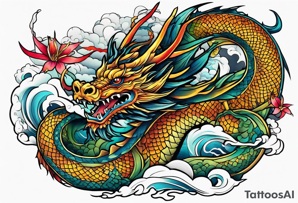 Dragon japanese tattoo idea