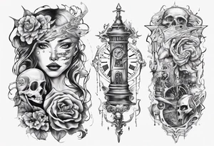 2 paths which got lost and found themselves again after a time tattoo idea