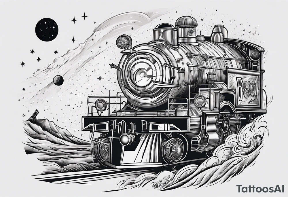 I want the name "Drew" with a space background tattoo idea I want the name "Drew" with a space background tattoo idea