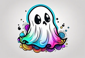 Cute Ghost tattoo idea