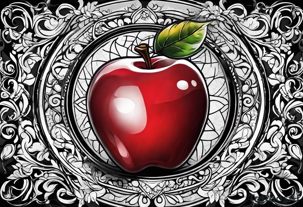 Red Apple represents my nickname tattoo idea