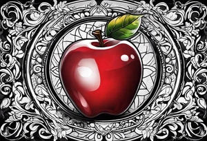 Red Apple represents my nickname tattoo idea