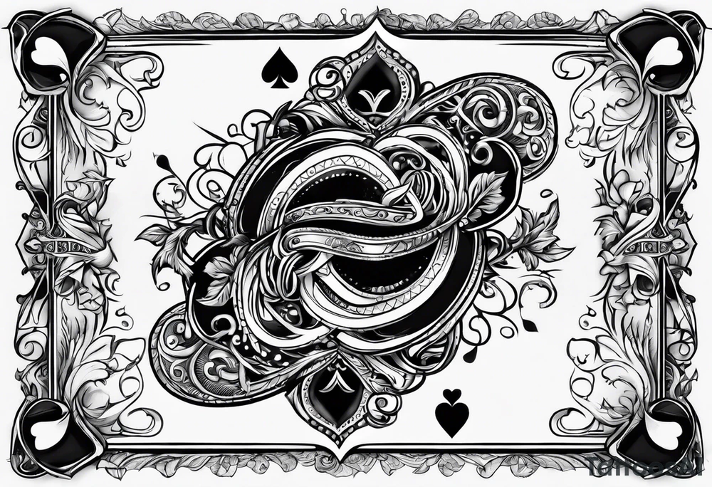 Jack of hearts card tattoo idea