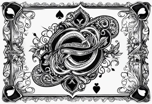 Jack of hearts card tattoo idea