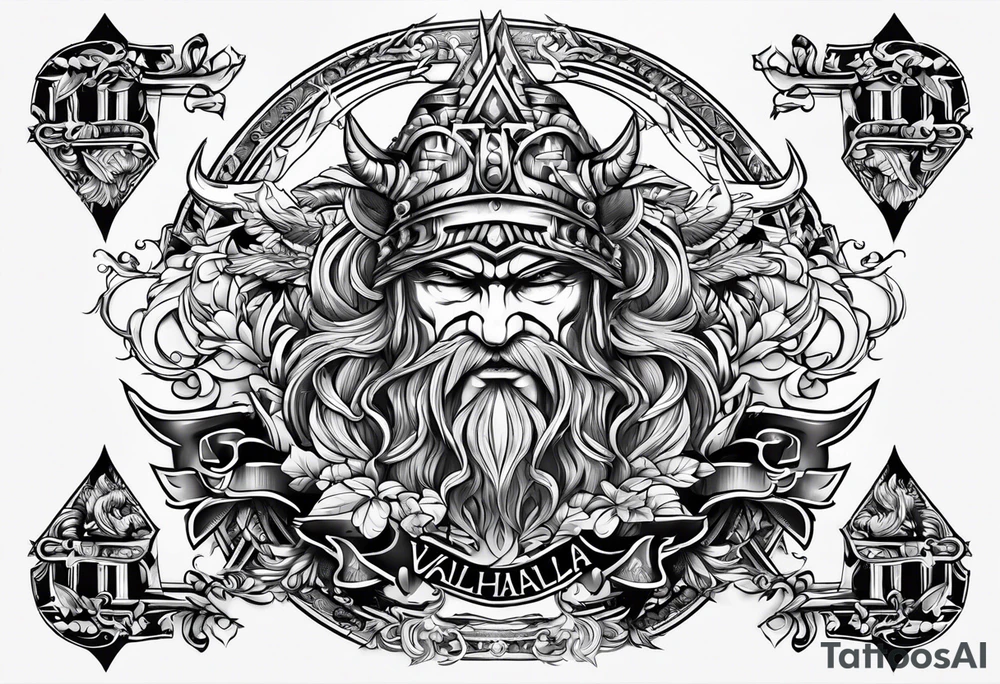 Valhalla word tattoo idea