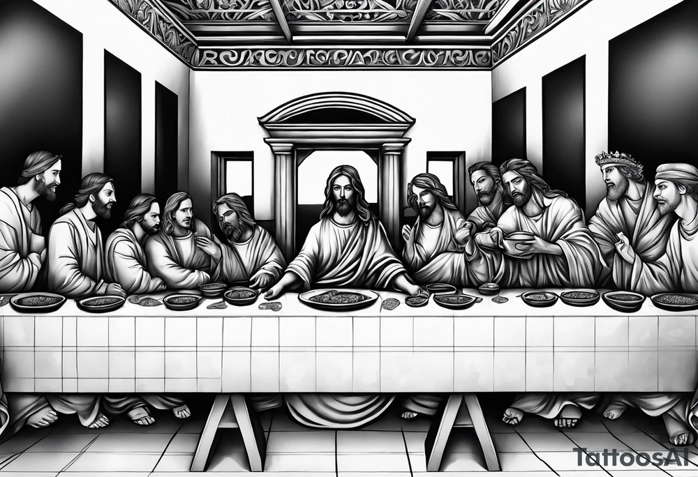 Last supper tattoo idea