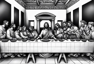 Last supper tattoo idea