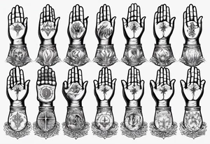 Praying hands tattoo idea