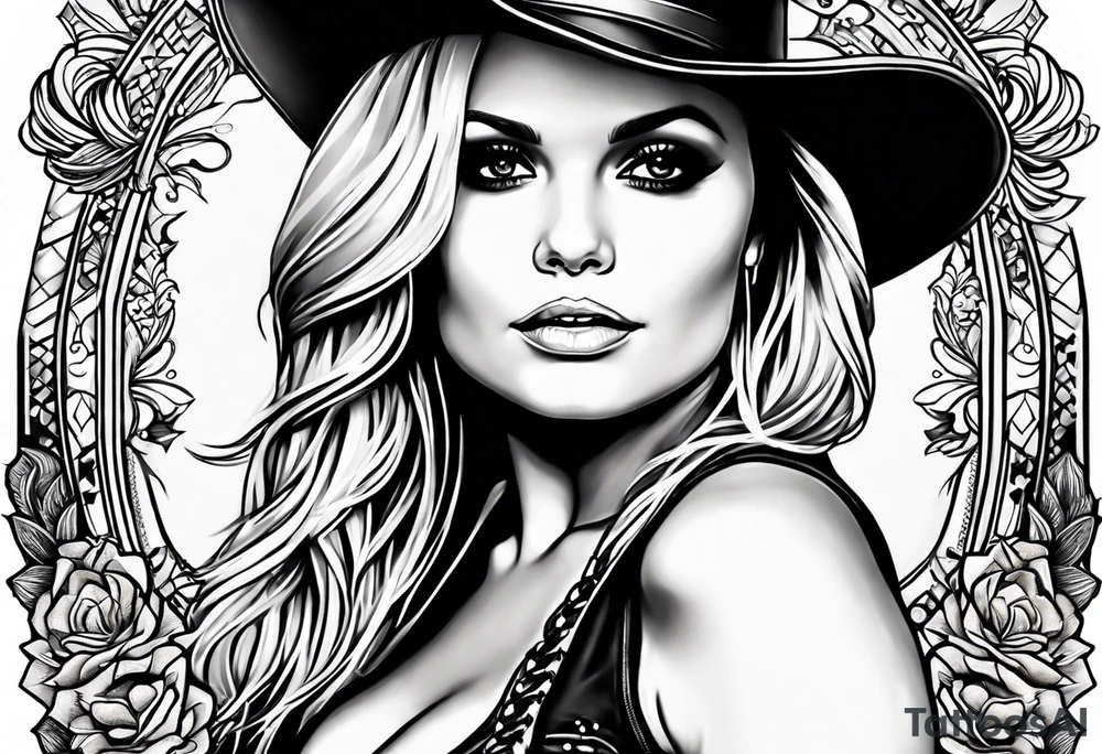 Miranda lambert with guitar tattoo idea