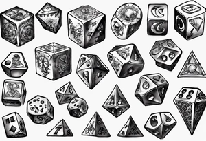 magic dice tattoo idea