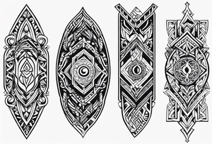 simple norse tattoo for index finger and thumb tattoo idea