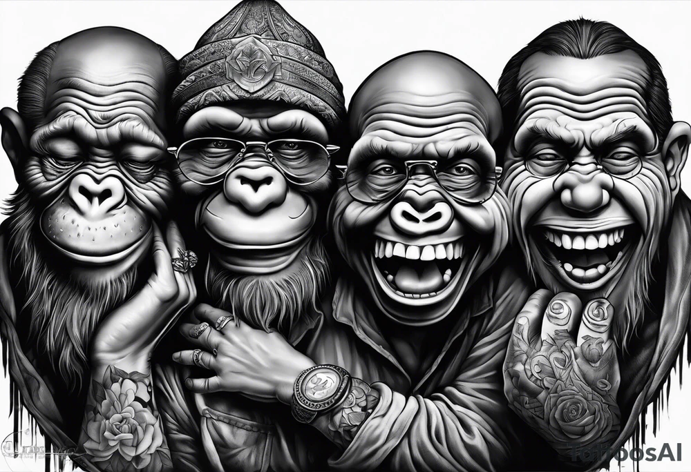 See no evil hear no evil speak no evil tattoo idea