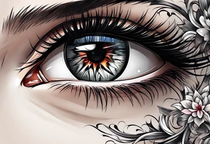 Byakugan eyes tattoo idea