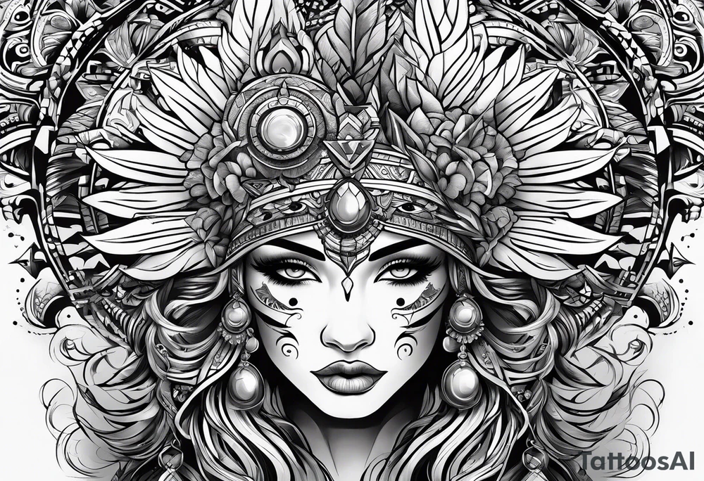 Courage, strong and brave tattoo idea