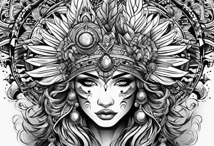 Courage, strong and brave tattoo idea