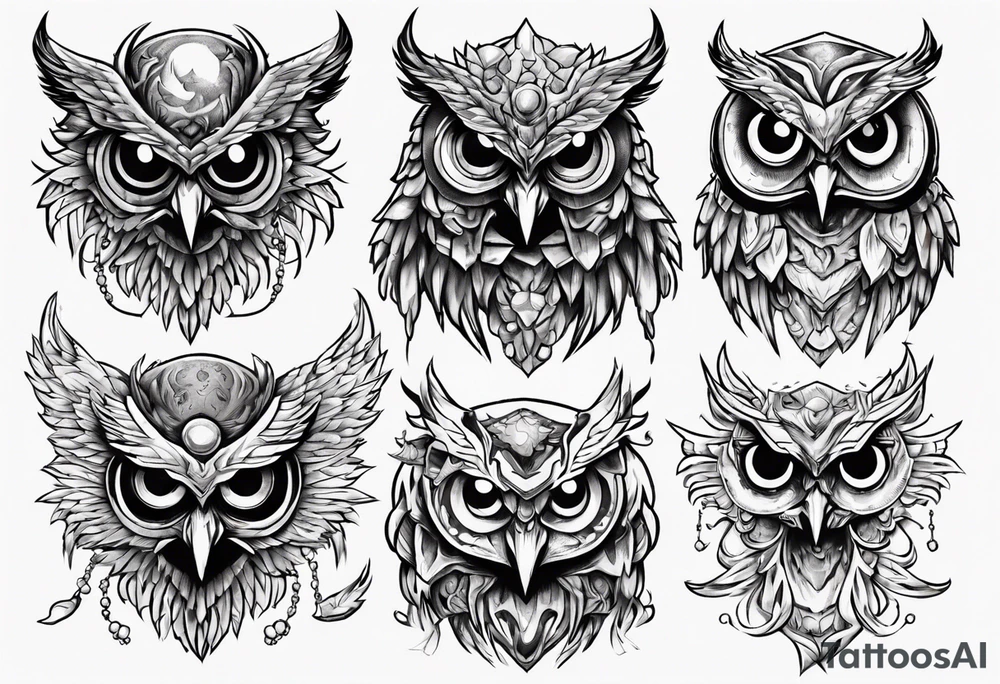 The Demon Owl Stolas, a Prince of Hell who is obsessed with gems, knowledge of astrology and poisonous plants. tattoo idea