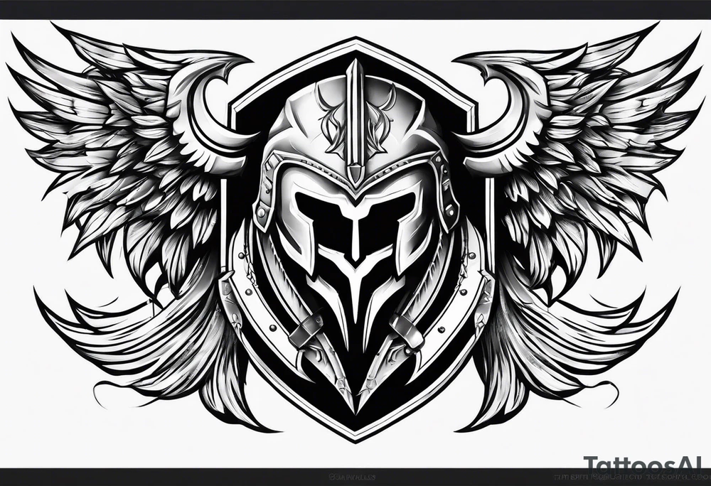 Spartan shield tattoo idea