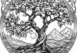 Apple tree tattoo idea