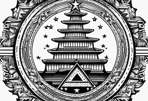 America 1776 united we stand tattoo idea